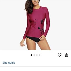 Women's xl Charmleaks Purple rash guard.